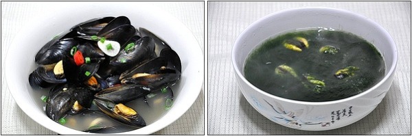 ♪ 10분완성! 홍합매운볶음*홍합탕*매생이홍합국
