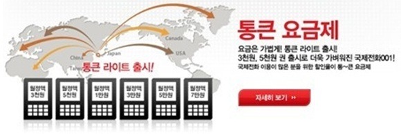 통큰 아줌마의 국제전화 통큰요금제~