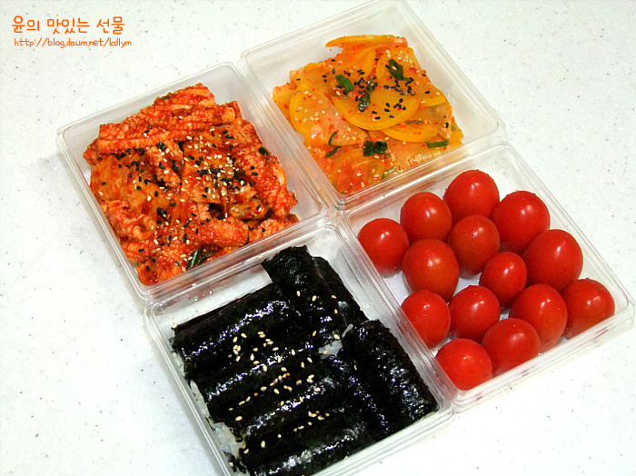 어부아내의 마음을 본받아 만든 내맘대로 충무김밥 도시락