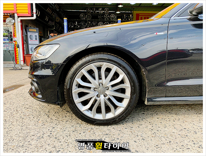 아우디 A6 3.0TDI - 굳이어 이글 F1 어시메트릭 255/40R19 임판 교체 후기 전주 광주 대전 타이어