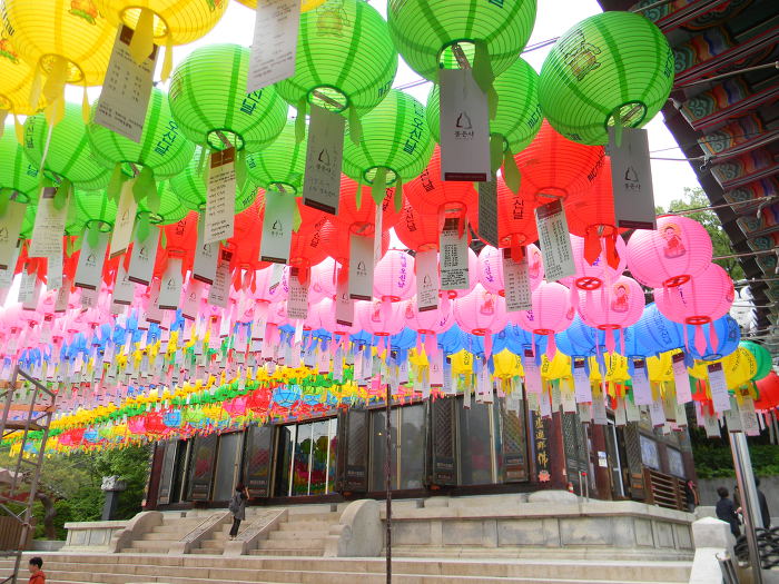 봉은사 마무리 (북극보전과 칠성도, 영산전 영산회상도, 16나한도, 석가탄신일 장엄등)
