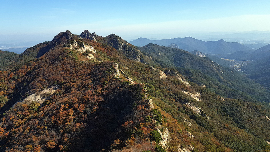 계룡산의 가을 정취에 빠져들다.