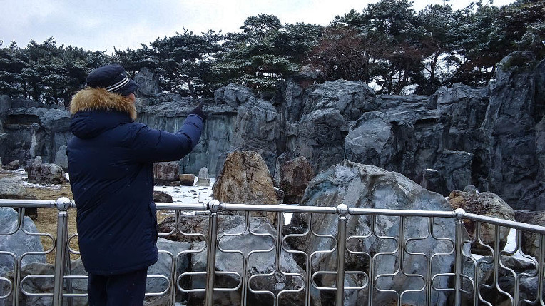 눈내린 일산호수공원
