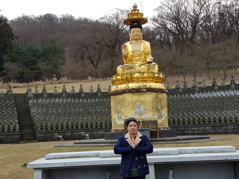 한라산 관음사로 필리핀(Philippines)에서온 Ricky Alilic와 사찰(Temple)순례